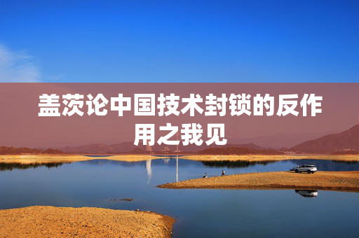 盖茨论中国技术封锁的反作用之我见