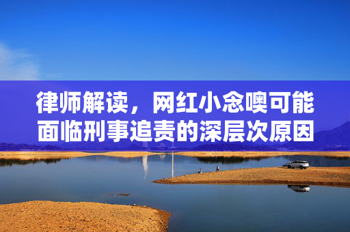 律师解读，网红小念噢可能面临刑事追责的深层次原因