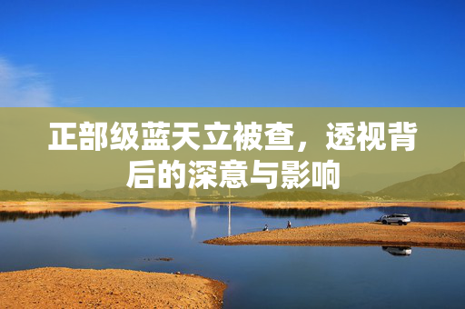 正部级蓝天立被查，透视背后的深意与影响