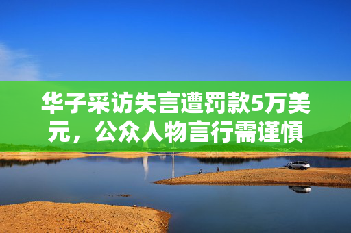 华子采访失言遭罚款5万美元，公众人物言行需谨慎