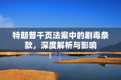 特朗普千页法案中的剧毒条款，深度解析与影响