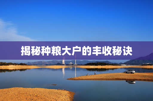 揭秘种粮大户的丰收秘诀
