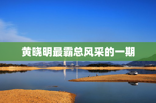 黄晓明最霸总风采的一期