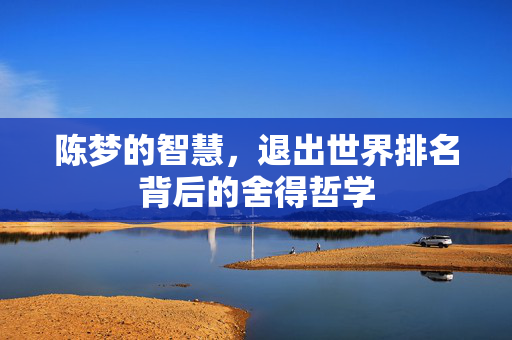 陈梦的智慧，退出世界排名背后的舍得哲学