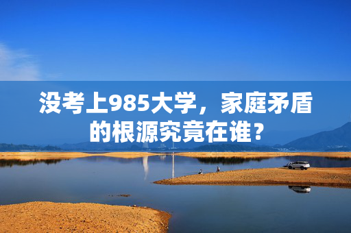 没考上985大学，家庭矛盾的根源究竟在谁？