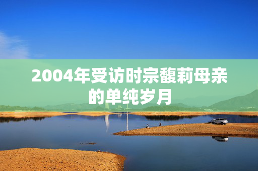 2004年受访时宗馥莉母亲的单纯岁月