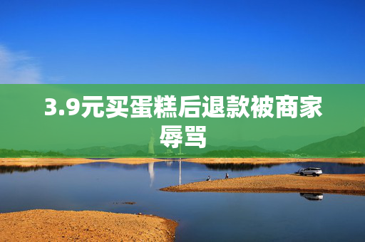 3.9元买蛋糕后退款被商家辱骂