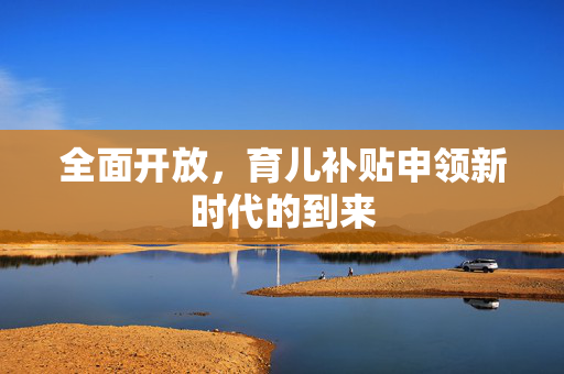 全面开放，育儿补贴申领新时代的到来