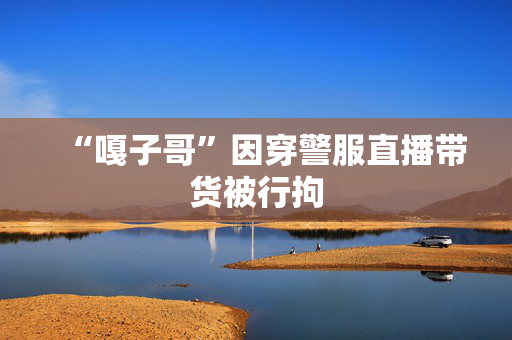 “嘎子哥”因穿警服直播带货被行拘